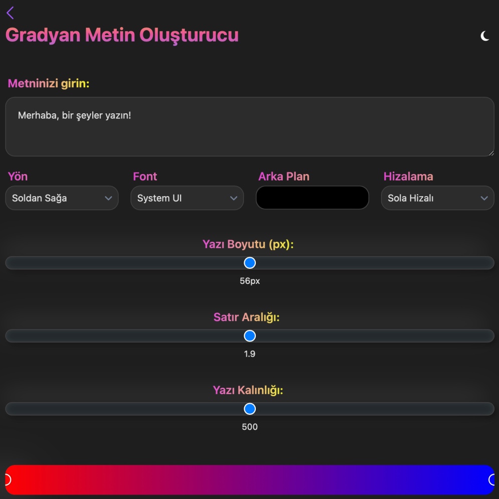 Gradyan Metin Örneği 1