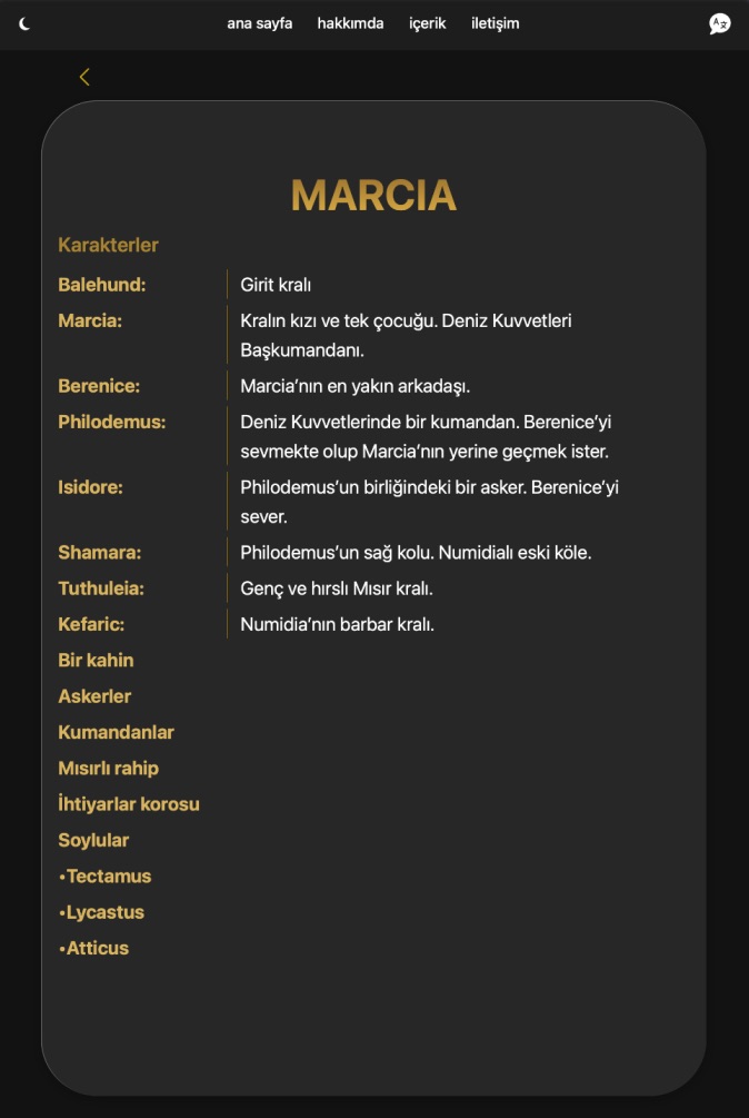 marcia giriş
